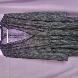 Hilary Radley Black Long Sleeve Dress